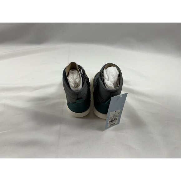 New!! Toddler Boys Ainsley Zipper Booties - Cat & Jack Gray W/ Green Back Size 5 - Picture 5 of 5